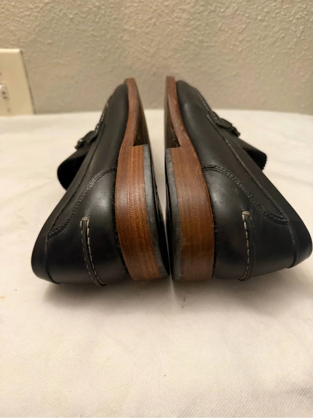 Salvatore Ferraro men black  Oxfords shoes, pre-owned, SZ 11